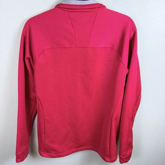 The North Face Sentinel Softshell Thermal Jacket Size Medium Red Pink Full Zip - Picture 2 of 8